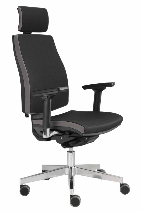 Drehstuhl Premium mit Ziernaht und Kopfstütze